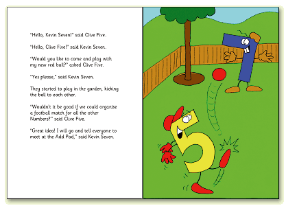 Sample page from Clive Five's book